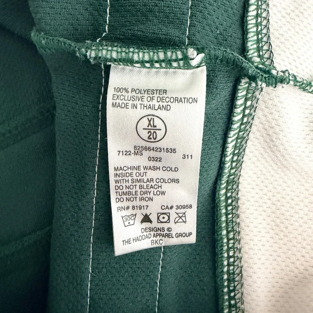 Nike Team Michigan State Spartans Hockey Jersey Youth XL (20) Green NCAA read